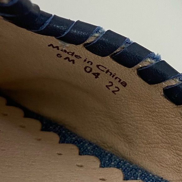 New! Jack Rogers Thompson Denim Whipstitch Slides - Picture 4 of 4